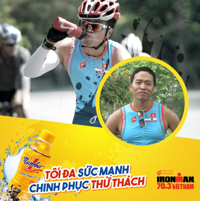 Nước Tăng Lực Number One - Tiếp sức IronMan 70.3 VN 2017