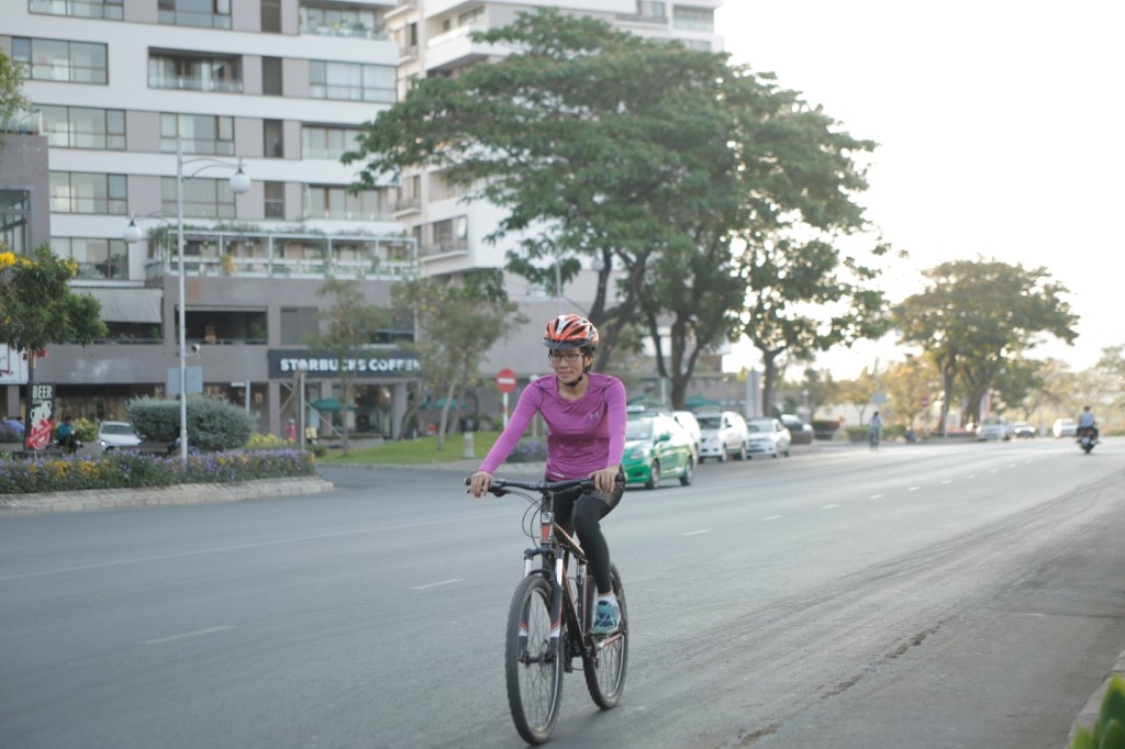 Đạp xe giúp chị có sức khỏe và tinh thần tốt nhất để cân bằng cuộc sống và công việc